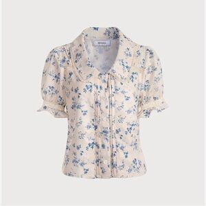 Riohas blue and white blouse size medium